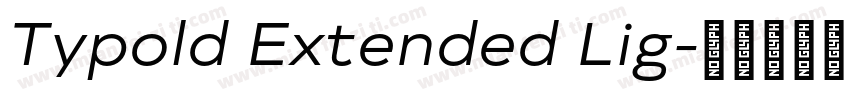 Typold Extended Lig字体转换